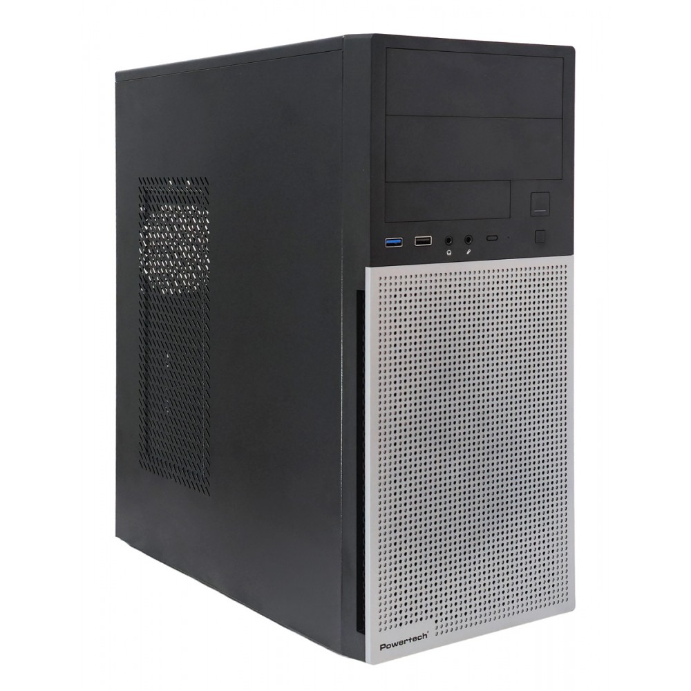 POWERTECH PC Case PT-1563 με 550W PSU, ATX Midi, 376.6x175x408.5mm, μαύρο
