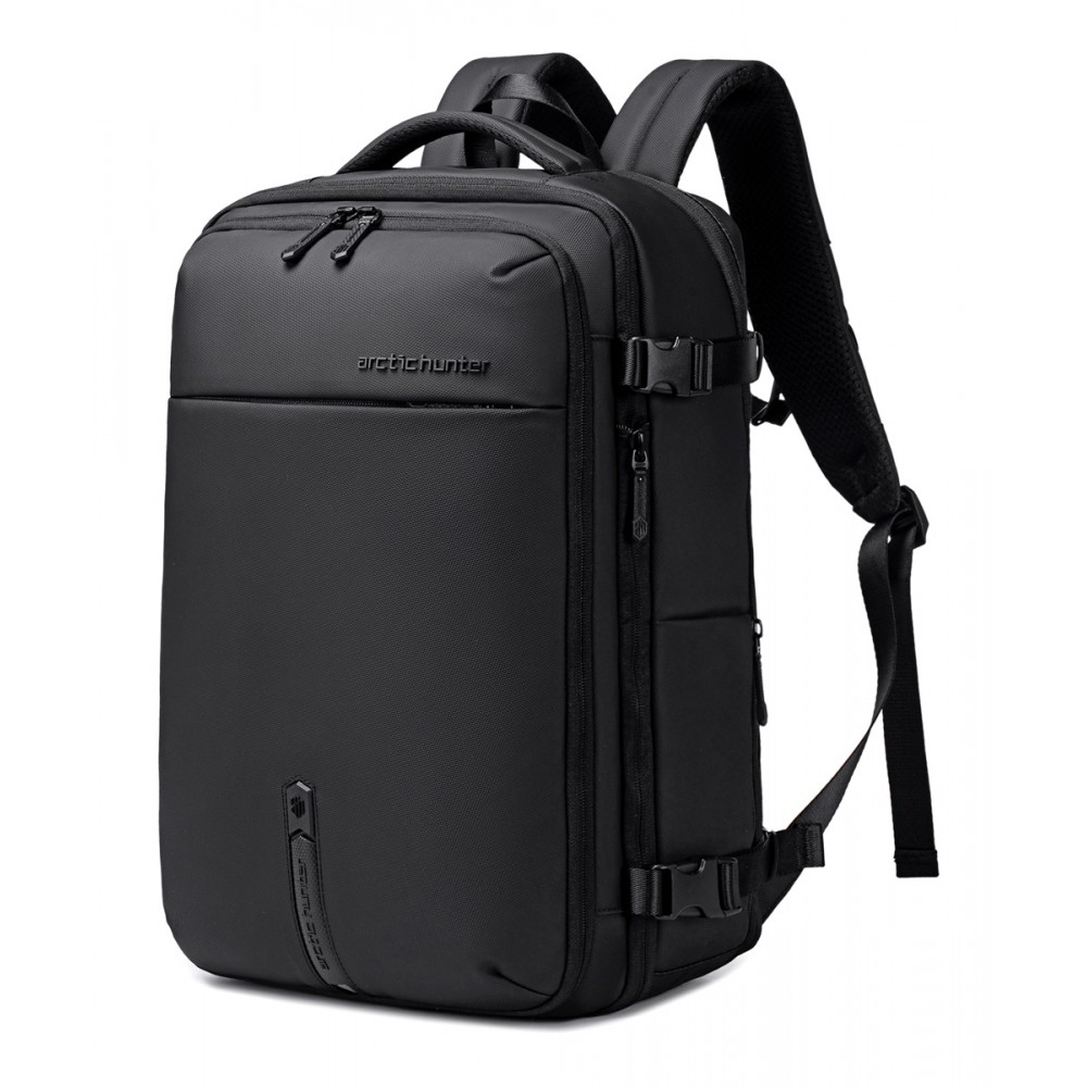 ARCTIC HUNTER τσάντα πλάτης B00866 με θήκη laptop 15.6, αεροστεγής θήκη, 35.5L/49.5L, μαύρη