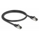 DELOCK καλώδιο δικτύου 80570, CAT 8.1 S/FTP, copper, 2000MHz, 0.50m, μαύρο