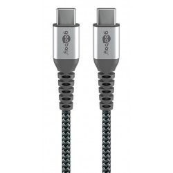 GOOBAY καλώδιο USB-C 79559, 60W, 480Mbps, 0.15m, μαύρο