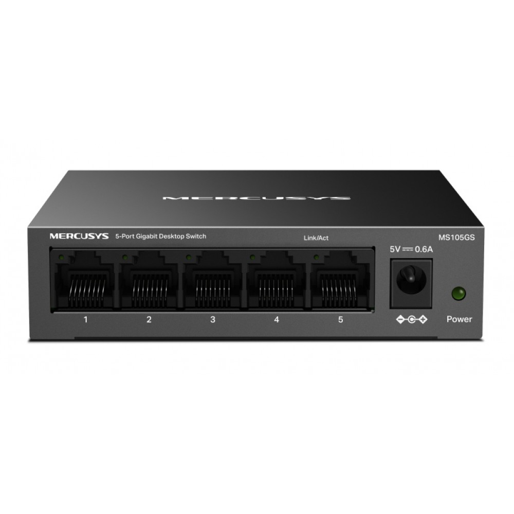 MERCUSYS desktop switch MS105GS, 5x Gigabit θύρες, V2.0 MERCUSYS desktop switch MS105GS, 5x Gigabit θύρες, V2.0