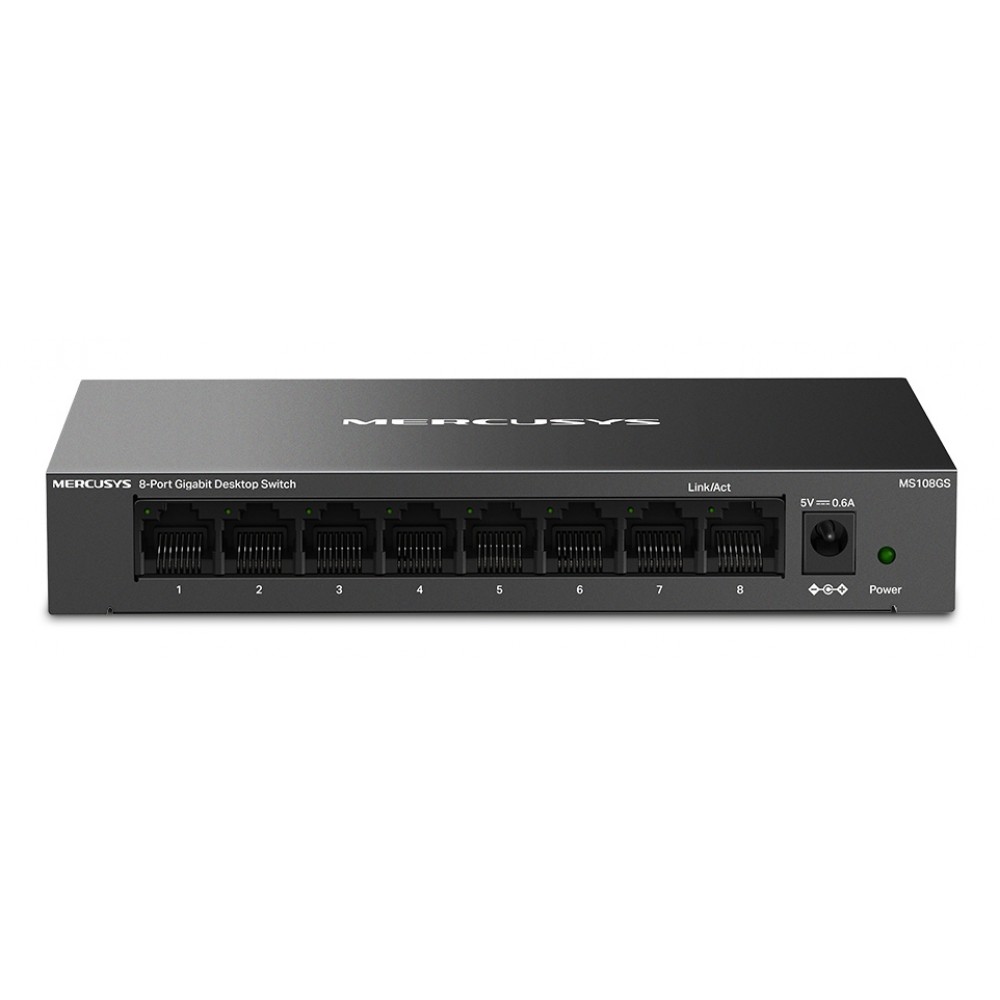 MERCUSYS desktop switch MS108GS, 8x Gigabit θύρες, V1.0 MERCUSYS desktop switch MS108GS, 8x Gigabit θύρες, V1.0
