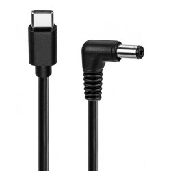 POWERTECH καλώδιο τροφοδοσίας USB-C σε DC CAB-UC100, 5.5x2.1mm, 1.5m, μαύρο
