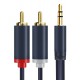 CABLETIME καλώδιο ήχου 3.5mm σε 2x RCA CT-AV303-H12G, 10m, μπλε