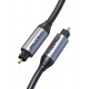 CABLETIME καλώδιο ήχου Toslink CT-AV380-P04GN, gold plated, 5mm, 3m, μαύρο CABLETIME καλώδιο ήχου Toslink CT-AV380-P04GN, gold plated, 5mm, 3m, μαύρο