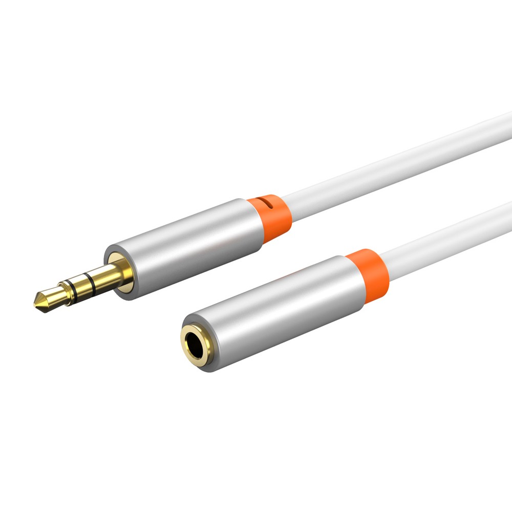 CABLETIME καλώδιο προέκτασης ήχου 3.5mm CT-AV311-P12G, gold plated, 1m, λευκό