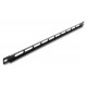 DELOCK cable management panel 67459 για rack 19", 0.5U, βάθος 9mm, μεταλλικό, μαύρο