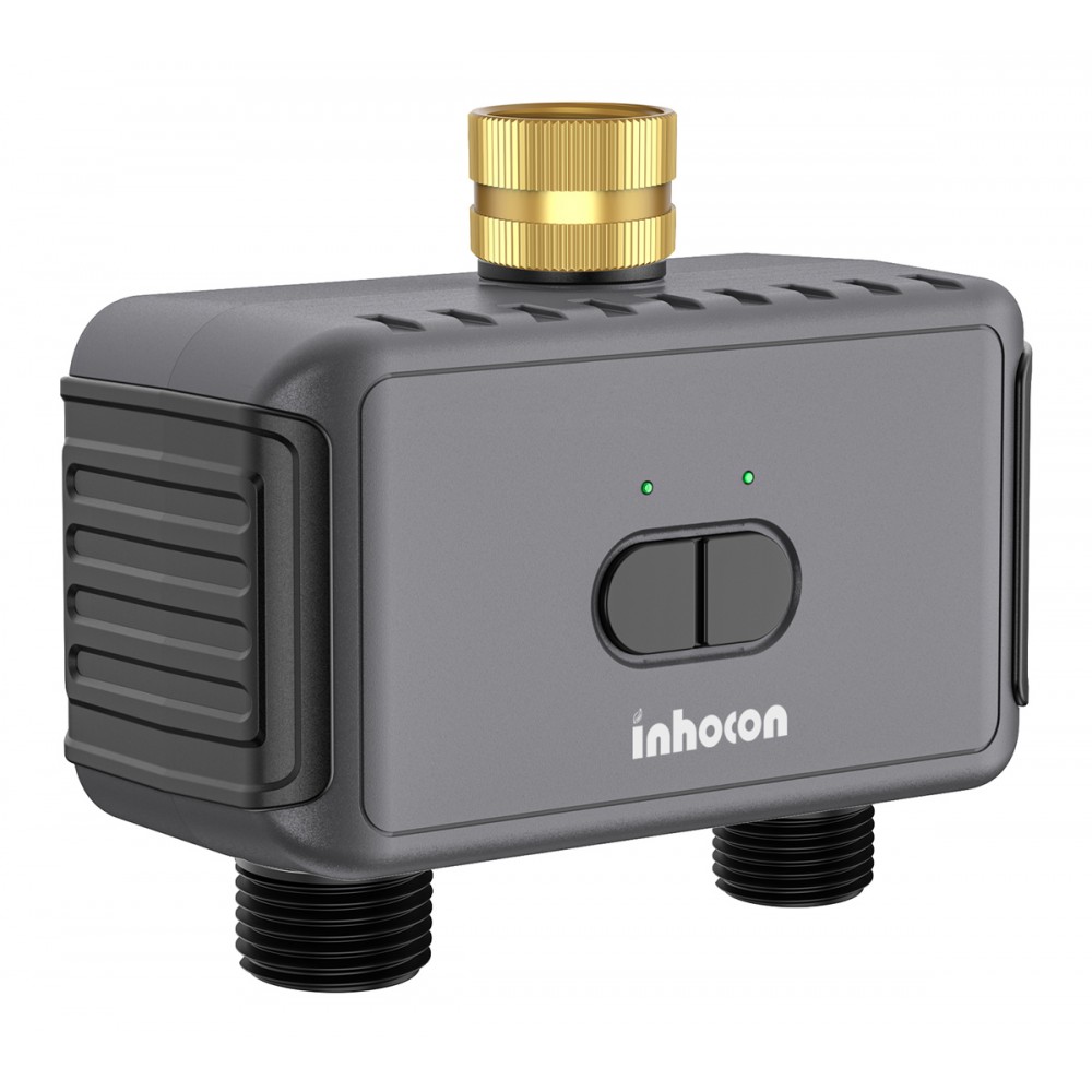 INHOCON smart προγραμματιστής ποτίσματος SGW08W, 2 θέσεων, WiFi, IP55