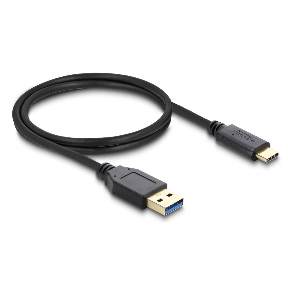 DELOCK καλώδιο USB-C σε USB 83870, 10Gbps, 1m, μαύρο