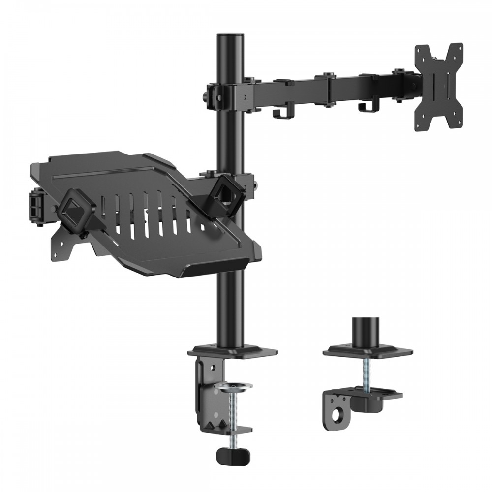 POWERTECH βάση γραφείου οθόνης & laptop PT-1569, 17-32, έως 10kg