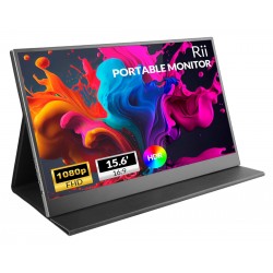 RIITEK φορητή οθόνη RS100, IPS, 15.6" 1920x1080, HDR, mini HDMI/USB-C, με ηχεία RIITEK φορητή οθόνη RS100, IPS, 15.6" 1920x1080, HDR, mini HDMI/USB-C, με ηχεία