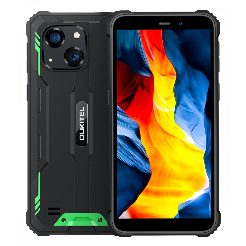 OUKITEL smartphone WP32, 6", 4/128GB, 6300mAh, IP68/IP69K/MIL-STD-810H, πράσινο