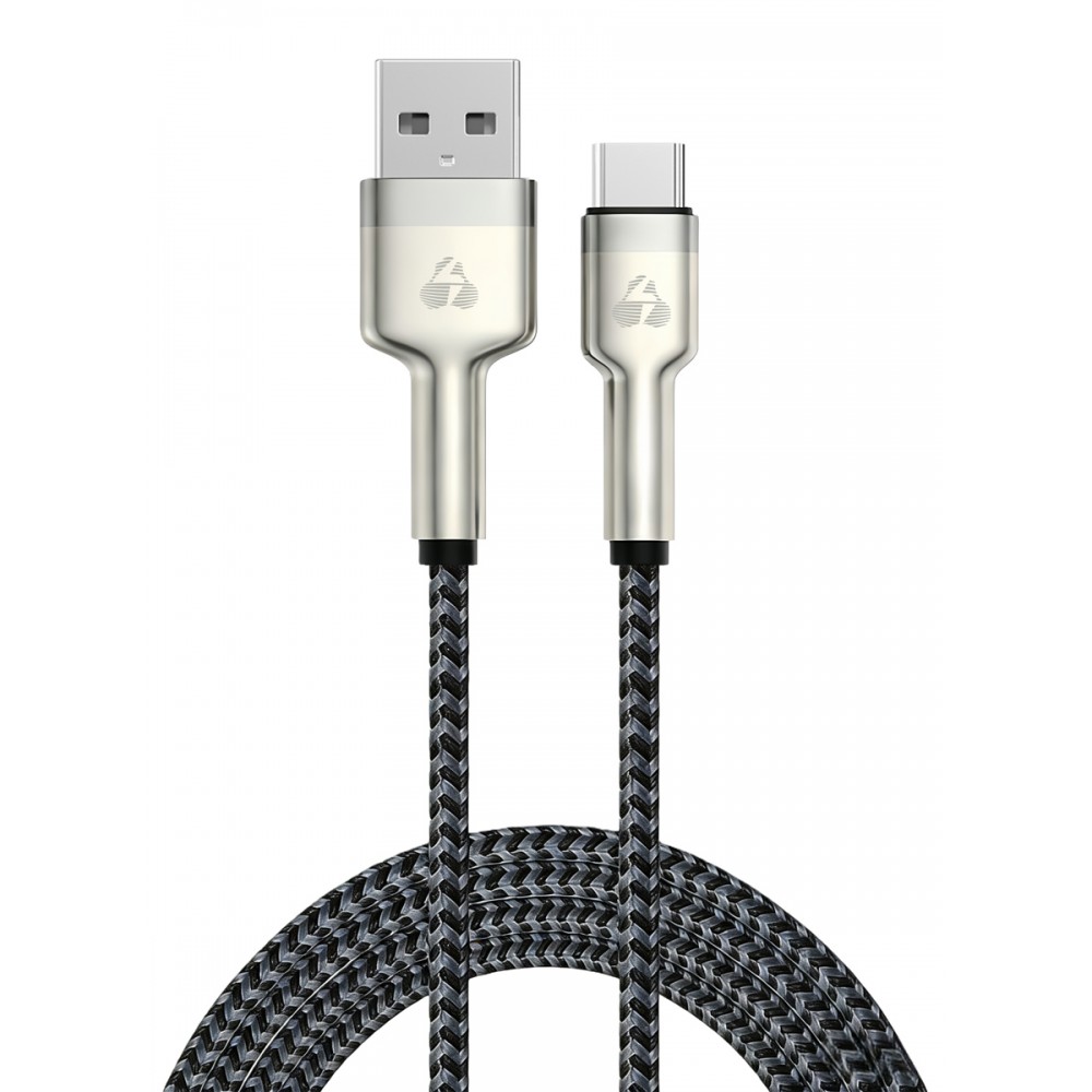 POWERTECH καλώδιο USB-C σε USB PTR-0199, PD 60W, 480Mbps, 1m, μαύρο/γκρι
