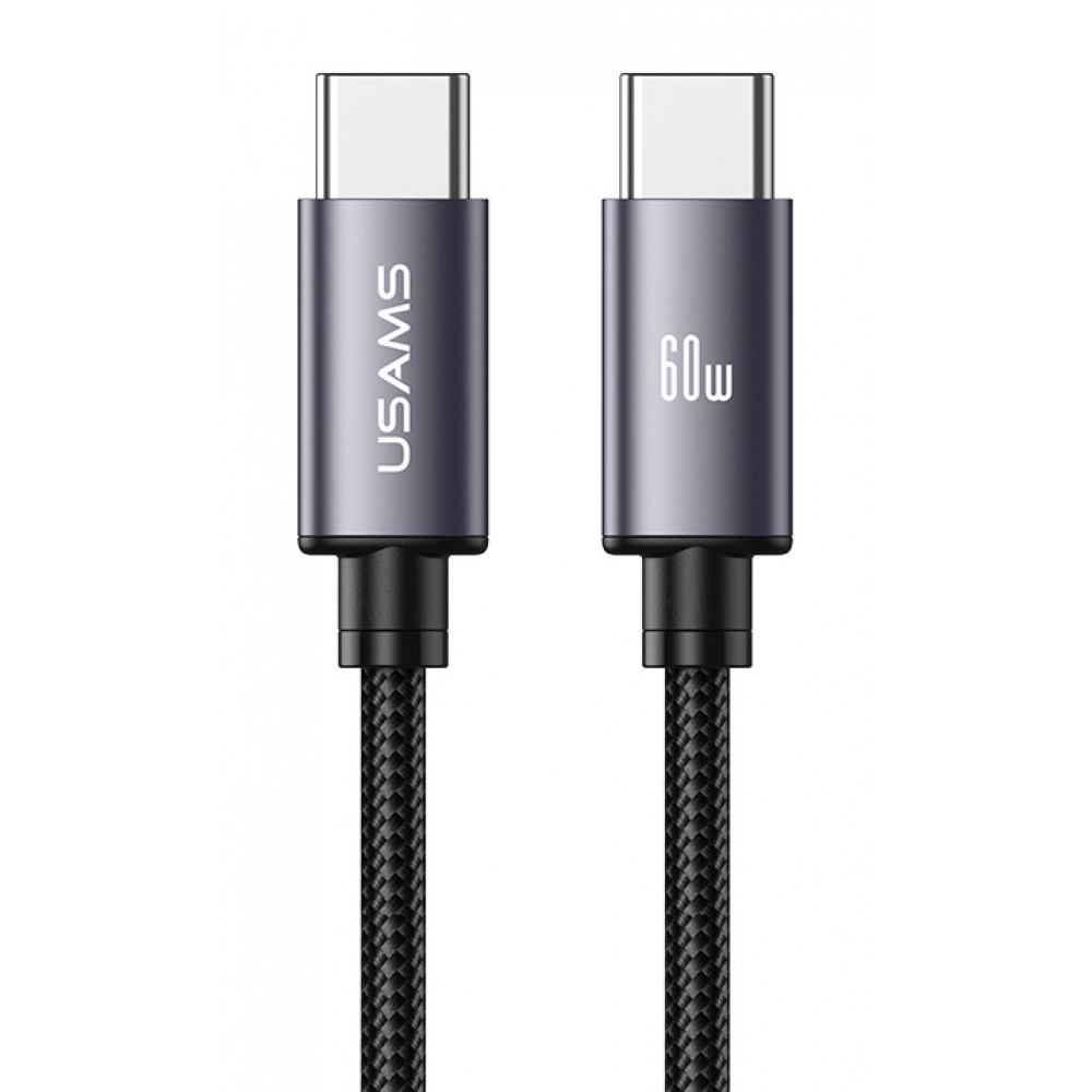 USAMS καλώδιο USB-C SJ769, 60W, 480Mbps, 1m, μαύρο