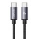 USAMS καλώδιο USB-C SJ769, 60W, 480Mbps, 1m, μαύρο