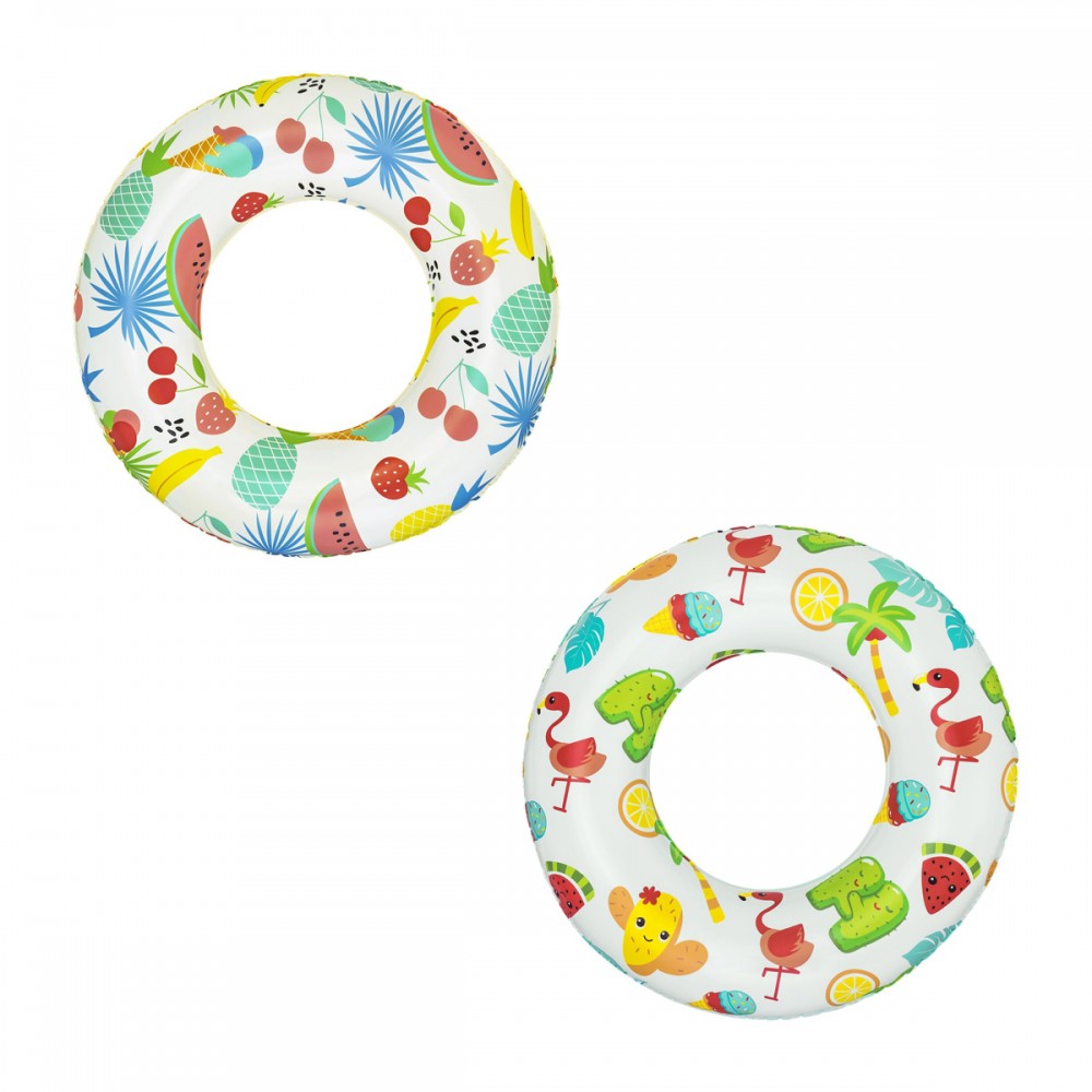 BESTWAY παιδικό σωσίβιο κουλούρα 36014, 61cm, 3-6 ετών, διάφορα χρώματα/σχέδια, 1τμχ