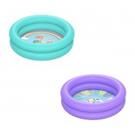 BESTWAY παιδική φουσκωτή πισίνα 51061, 21lt, Φ61x15cm, διάφορα χρώματα, 1τμχ