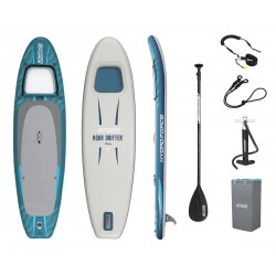 BESTWAY φουσκωτή σανίδα SUP Aqua Drifter View 6532H με διάφανο παράθυρο, 335x91.5x15cm, μπλε BESTWAY φουσκωτή σανίδα SUP Aqua Drifter View 6532H με διάφανο παράθυρο, 335x91.5x15cm, μπλε