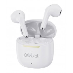 CELEBRAT earphones με θήκη φόρτισης W79, True Wireless, 13mm, 30/300mAh, λευκά CELEBRAT earphones με θήκη φόρτισης W79, True Wireless, 13mm, 30/300mAh, λευκά