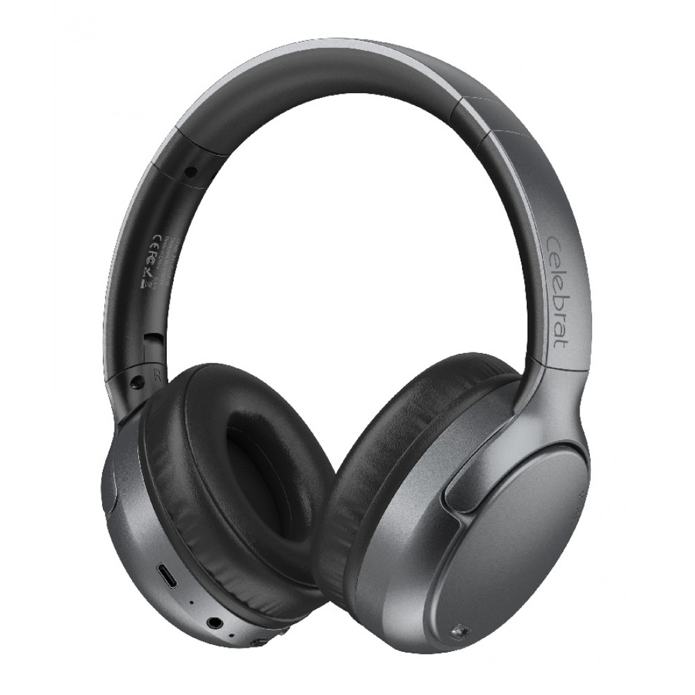 CELEBRAT headphones A41, ασύρματα & ενσύρματα, 40mm, 400mAh, ANC, μαύρα