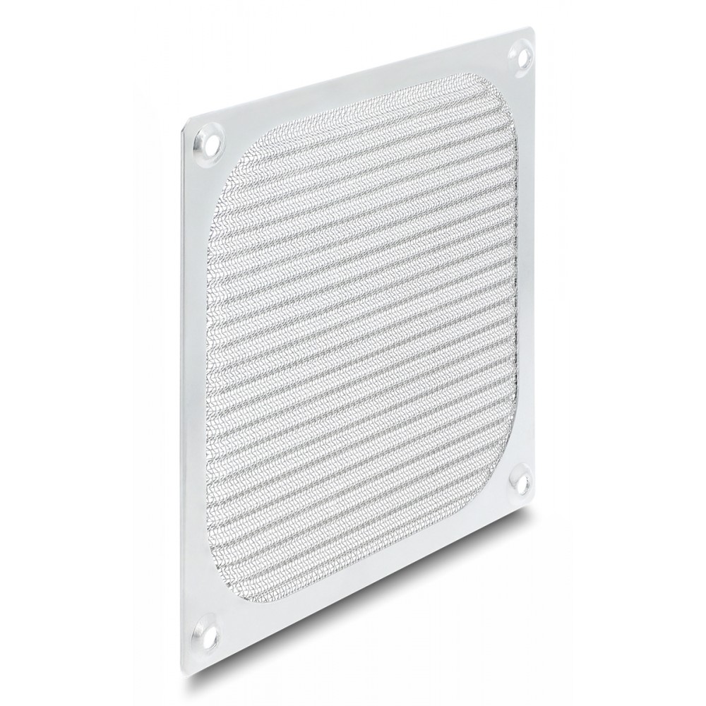 DELOCK σχάρα για 120mm ανεμιστήρα 67458 με φίλτρο σκόνης, μεταλλική, ασημί