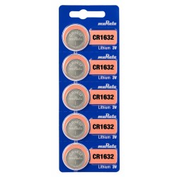 MURATA μπαταρίες λιθίου CR1632, 3V, 5τμχ MURATA μπαταρίες λιθίου CR1632, 3V, 5τμχ