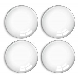 HOME USE στοπ πόρτας HUH-0263, αυτοκόλλητο, PU πλαστικό, 40x8mm, διάφανο, 4τμχ