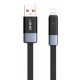 LDNIO καλώδιο Lightning σε USB LS242i, flat, 30W, 480Mbps, 2m, μαύρο LDNIO καλώδιο Lightning σε USB LS242i, flat, 30W, 480Mbps, 2m, μαύρο