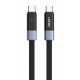 LDNIO καλώδιο USB-C LC242c, flat, 65W, 480Mbps, 2m, μαύρο LDNIO καλώδιο USB-C LC242c, flat, 65W, 480Mbps, 2m, μαύρο