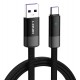 LDNIO καλώδιο USB-C σε USB LS241Q, flat, 100W, 480Mbps, 1m, μαύρο LDNIO καλώδιο USB-C σε USB LS241Q, flat, 100W, 480Mbps, 1m, μαύρο