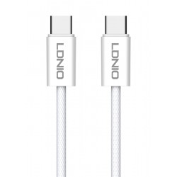 LDNIO καλώδιο USB-C iP-901c, 65W, 480Mbps, 1m, λευκό