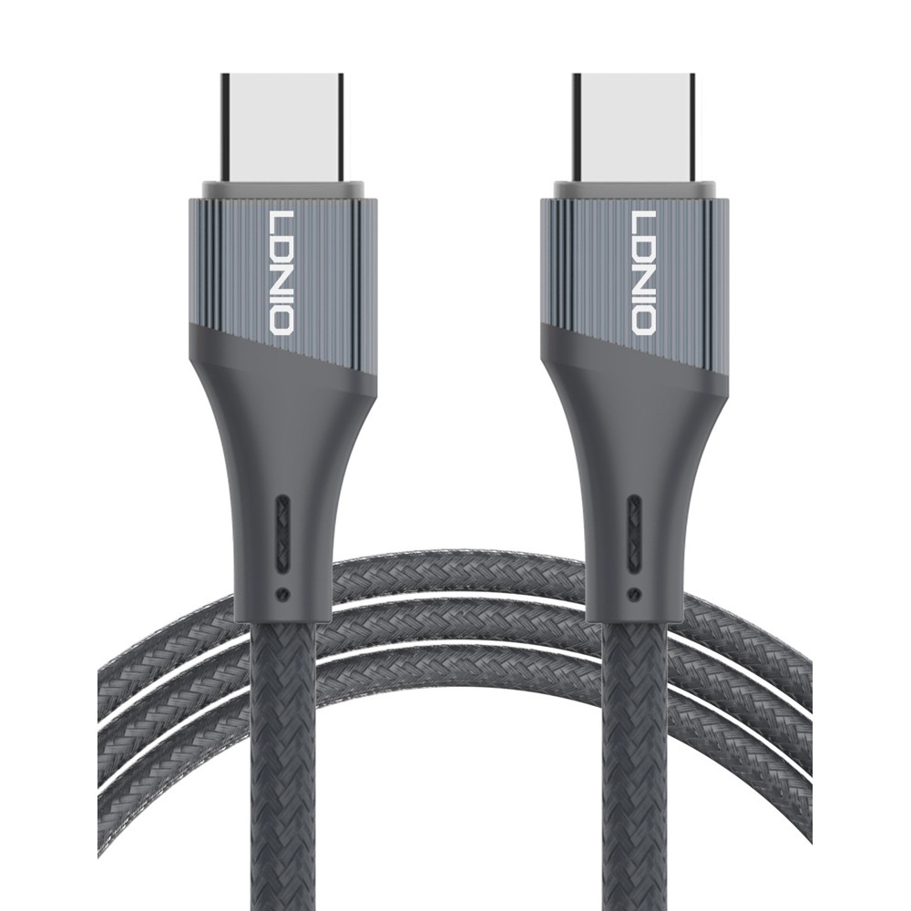 LDNIO καλώδιο USB-C LC632c, 100W, 480Mbps, 2m, μαύρο LDNIO καλώδιο USB-C LC632c, 100W, 480Mbps, 2m, μαύρο