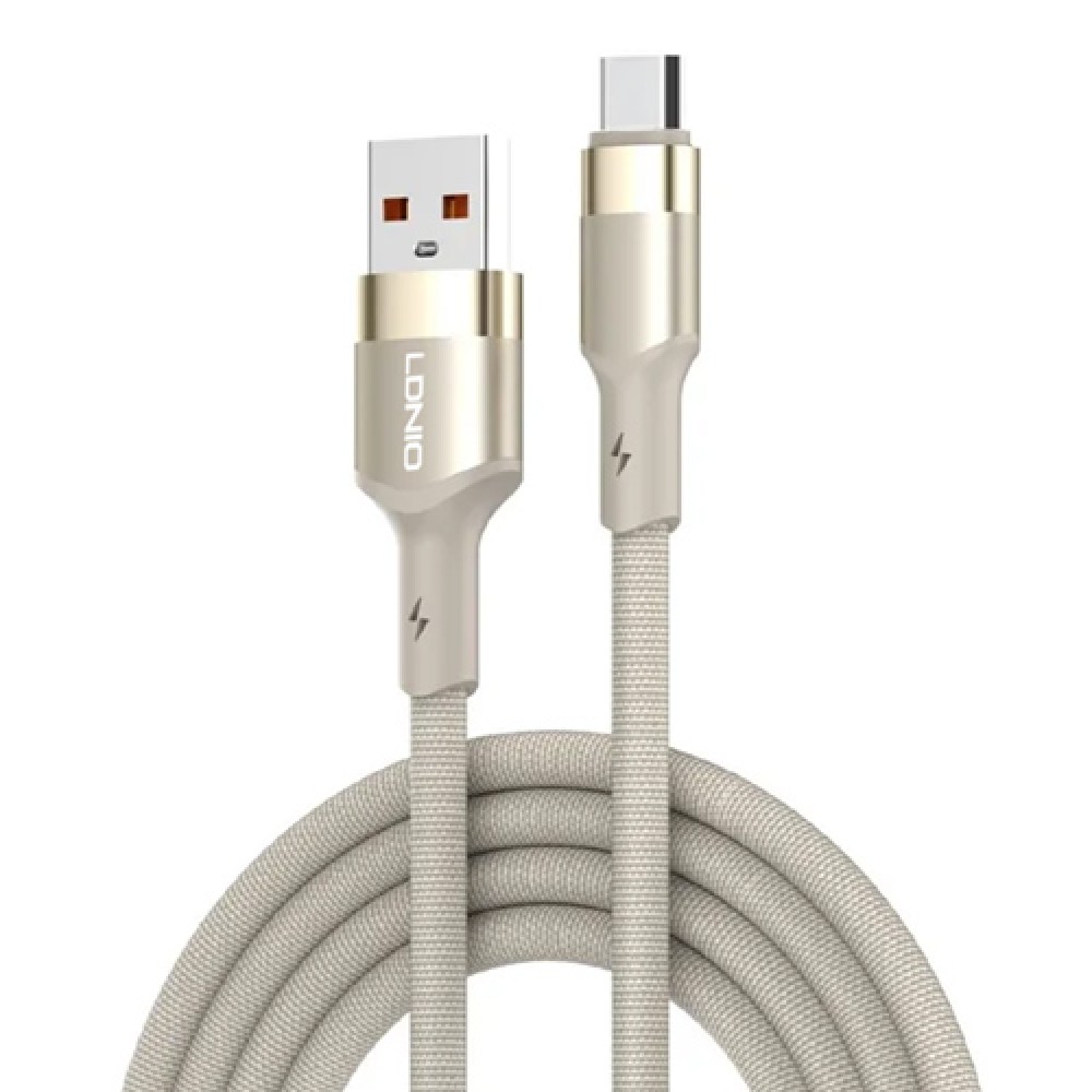 LDNIO καλώδιο USB-C σε USB LS352, 50W, 480Mbps, 2m, μπεζ LDNIO καλώδιο USB-C σε USB LS352, 50W, 480Mbps, 2m, μπεζ