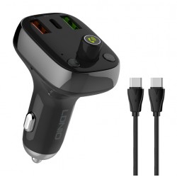 LDNIO FM transmitter & φορτιστής C704Q, USB-C/2x USB, 36W, Bluetooth, μαύρο LDNIO FM transmitter & φορτιστής C704Q, USB-C/2x USB, 36W, Bluetooth, μαύρο
