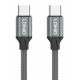 LDNIO καλώδιο USB-C iP-441c, 65W, 480Mbps, 1m, γκρι LDNIO καλώδιο USB-C iP-441c, 65W, 480Mbps, 1m, γκρι