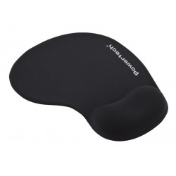 POWERTECH mouse pad PT-1611 με στήριγμα καρπού, 23x19x1.8cm, μαύρο