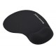 POWERTECH mouse pad PT-1611 με στήριγμα καρπού, 23x19x1.8cm, μαύρο