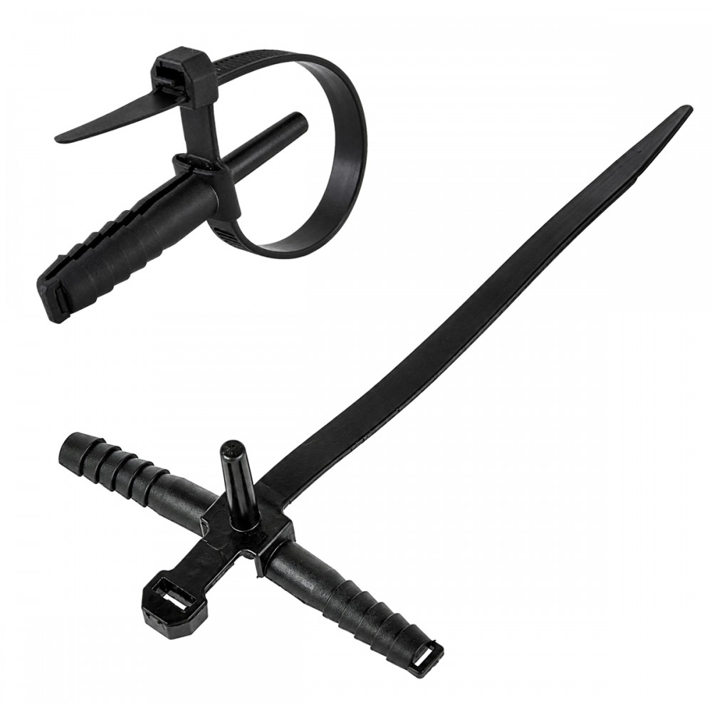 POWERTECH δεματικά καλωδίων με ούπα TIES-084, 7x150mm, μαύρα, 100τμχ POWERTECH δεματικά καλωδίων με ούπα TIES-084, 7x150mm, μαύρα, 100τμχ