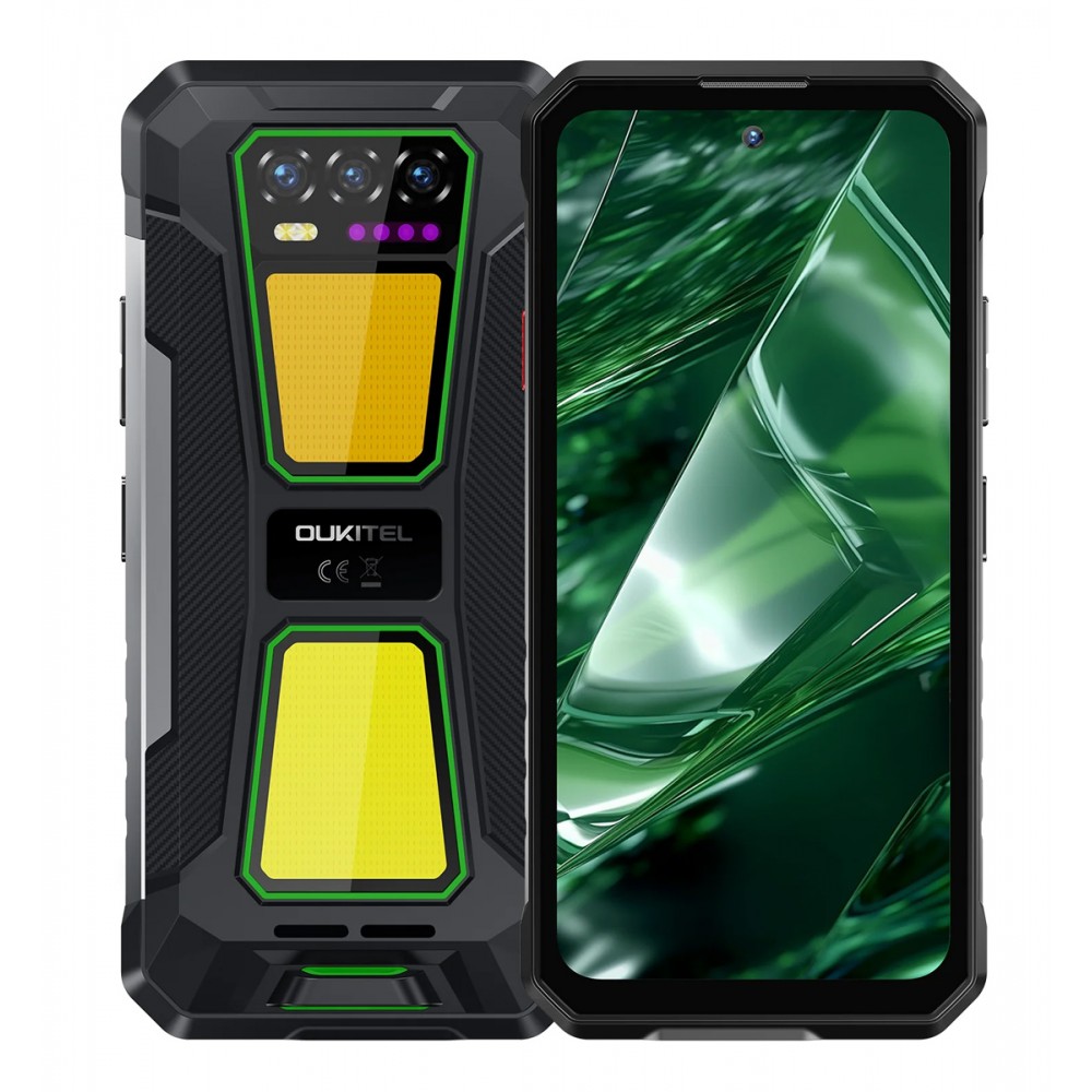 OUKITEL smartphone WP58 Pro, 6.7, 8/512GB, 5G, 10000mAh, IP68/IP69K/MIL-STD-810H, πράσινο