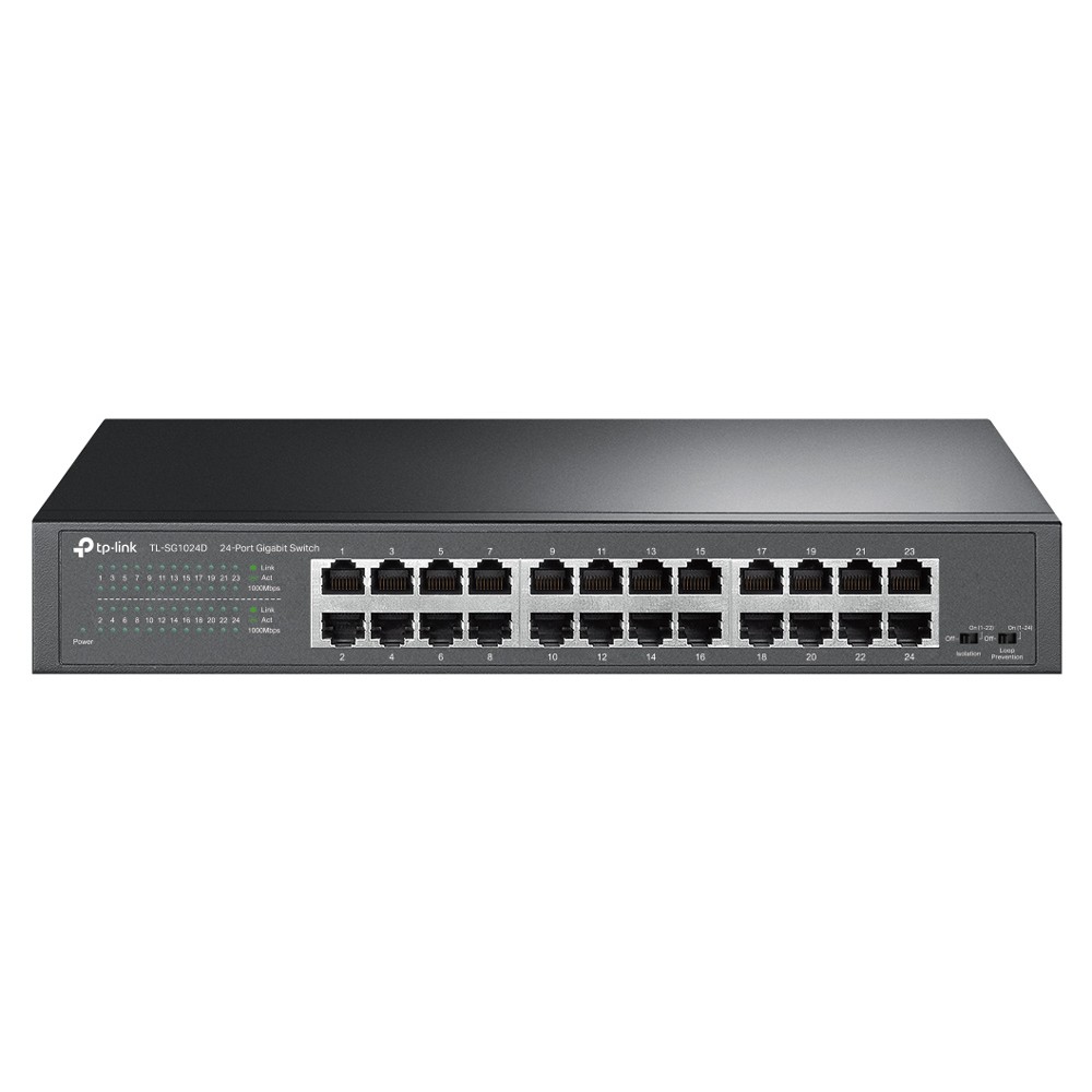 TP-LINK Desktop/Rackmount Switch TL-SG1024D 24 Θυρών, V11.40 TP-LINK Desktop/Rackmount Switch TL-SG1024D 24 Θυρών, V11.40