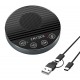 CMTECK επιτραπέζιο μικρόφωνο LE2102 με ηχείο, omnidirectional, USB/USB-C, μαύρο CMTECK επιτραπέζιο μικρόφωνο LE2102 με ηχείο, omnidirectional, USB/USB-C, μαύρο