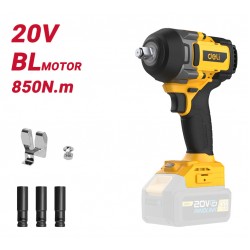 DELI κρουστικό μπουλονόκλειδο μπαταρίας DC234Z, Brushless, 20V, 850N.m, 1/2" DELI κρουστικό μπουλονόκλειδο μπαταρίας DC234Z, Brushless, 20V, 850N.m, 1/2"