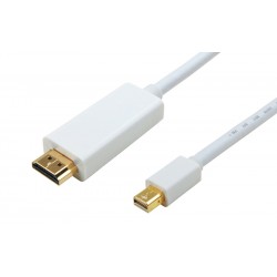 POWERTECH καλώδιο Mini DisplayPort σε HDMI CAB-DP011, 2m, λευκό