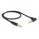 DELOCK Καλώδιο Jack stereo σε Jack stereo 4pin 3.5mm, 90°, μαύρο, 1m