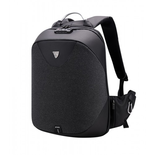 ARCTIC HUNTER τσάντα πλάτης B00208-BK με θήκη laptop 15.6, μαύρη