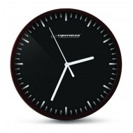 ESPERANZA ρολόι τοίχου Budapest EHC010K, 20cm, μαύρο-όψη ξύλου