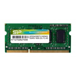 SILICON POWER Μνήμη DDR3 SODimm, 4GB, 1600MHz, PC3-12800, CL11