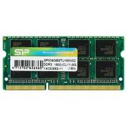 SILICON POWER Μνήμη RAM DDR3 SODimm, 8GB, 1600MHz, CL11