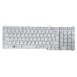 Πληκτρολόγιο για Toshiba Satellite Pro C650/C660/L650/L670, US, λευκό