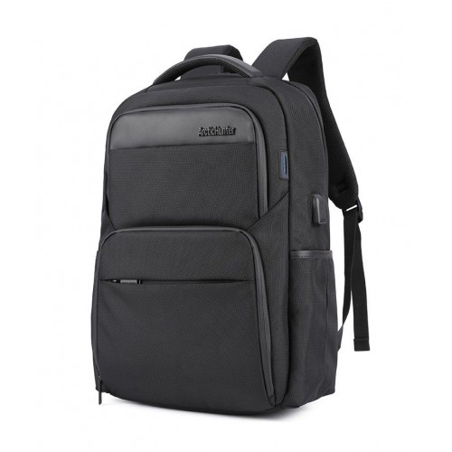 ARCTIC HUNTER τσάντα πλάτης B00113C-BK με θήκη laptop 15.6, USB, μαύρη